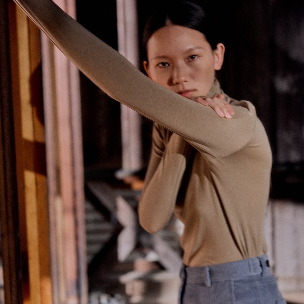 Mijeong Park Roll Neck Jersey Turtleneck - NWOT